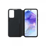 Samsung Alkuperäinen Galaxy A55 Suojakotelo Smart View Wallet Case Musta