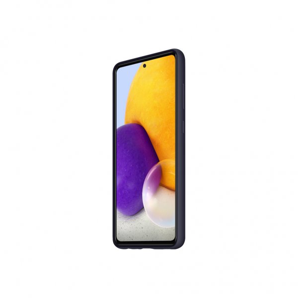 Samsung Original Galaxy A72 Suojakuori Silikonikansi Musta