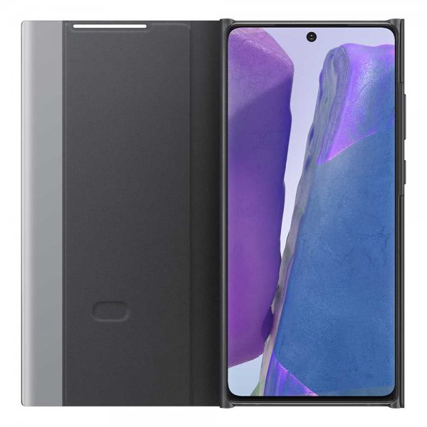 Samsung Alkuperäinen Galaxy Note 20 Kotelo Clear View Cover Musta
