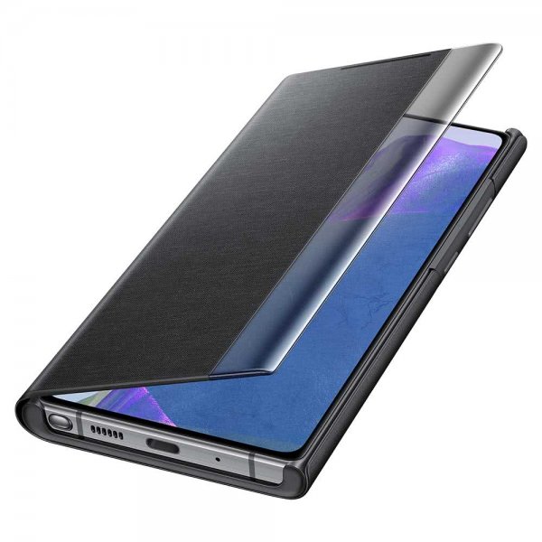Samsung Alkuperäinen Galaxy Note 20 Kotelo Clear View Cover Musta