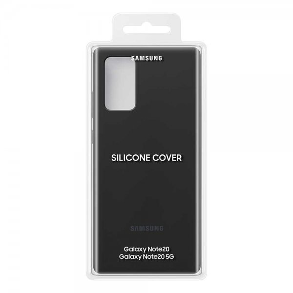 Samsung Alkuperäinen Galaxy Note 20 Silikonikuori Musta