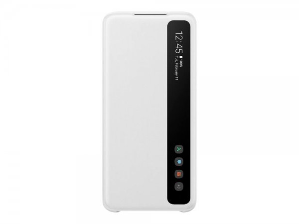Samsung Original Galaxy S20 Suojakuori Smart Clear View Cover Valkoinen
