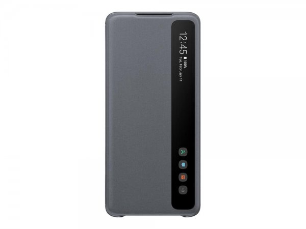 Samsung Original Galaxy S20 Plus -suojakotelo Smart Clear View Cover, harmaa