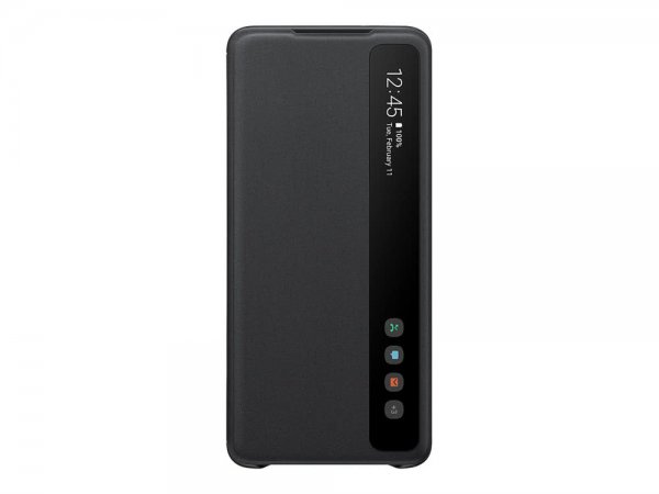 Samsung Alkuperäinen Galaxy S20 Plus Suojakuori Smart Clear View Cover Musta