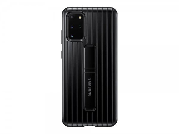 Samsung Original Galaxy S20 Plus -kuori, jalustallinen suojakotelo, musta