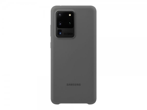 Samsung Alkuperäinen Galaxy S20 Ultra Suojakuori Silicone Cover Harmaa