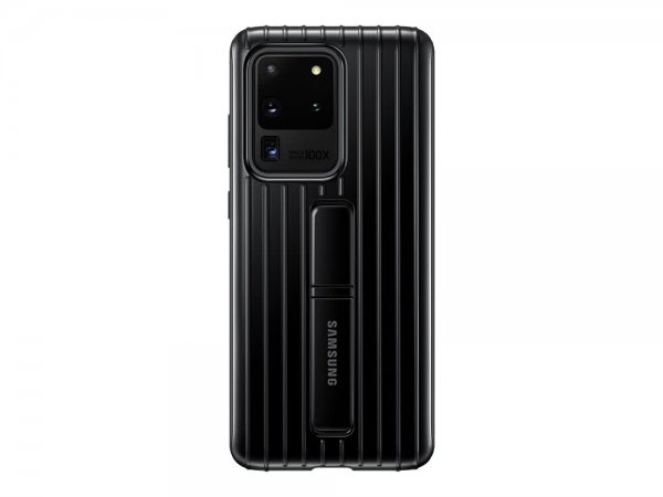 Samsung Alkuperäinen Galaxy S20 Ultra Suojakuori Standing Cover Musta
