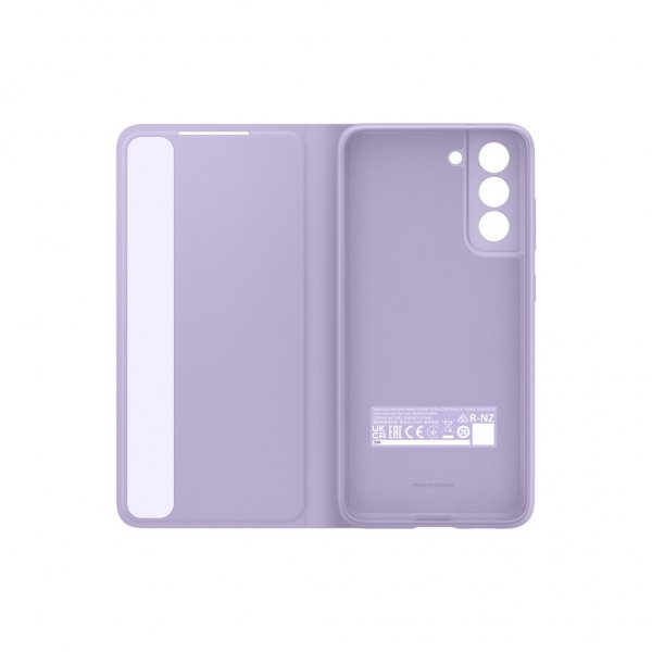 Samsung alkuperäinen Galaxy S21 FE -suojakuori Smart Clear View Cover laventeli