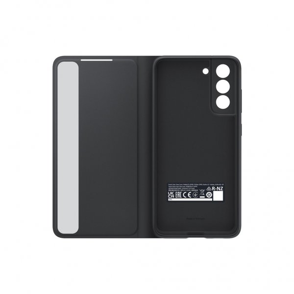 Samsung Alkuperäinen Galaxy S21 FE -suojakuori Smart Clear View Cover, musta