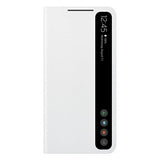 Samsung Alkuperäinen Galaxy S21 FE -suojakuori Smart Clear View Cover, valkoinen