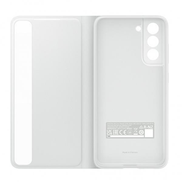 Samsung Alkuperäinen Galaxy S21 FE -suojakuori Smart Clear View Cover, valkoinen
