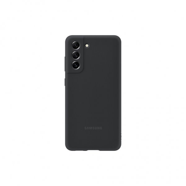 Samsung Alkuperäinen Galaxy S21 FE Silikonisuoja, musta