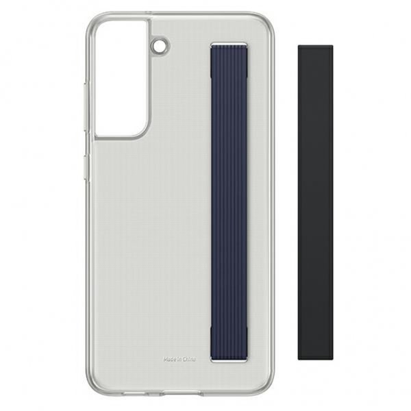Samsung Original Galaxy S21 FE -suojakuori Slim Strap Cover, musta