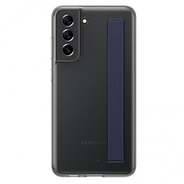 Samsung Original Galaxy S21 FE -suojakuori Slim Strap Cover, musta