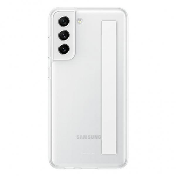 Samsung Original Galaxy S21 FE -suojakuori Slim Strap Cover, valkoinen