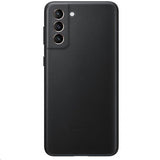 Samsung alkuperäinen Galaxy S21 Plus -kuori, nahkakansi, musta