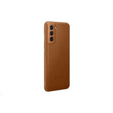 Samsung Original Galaxy S21 Nahkakotelo Ruskea