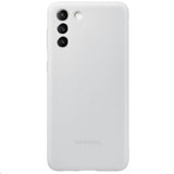 Samsung alkuperäinen Galaxy S21 -kuori, silikonisuojus, vaaleanharmaa