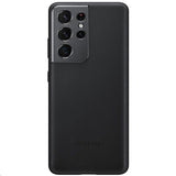 Samsung Alkuperäinen Galaxy S21 Ultra Suojakuori Nahka Musta