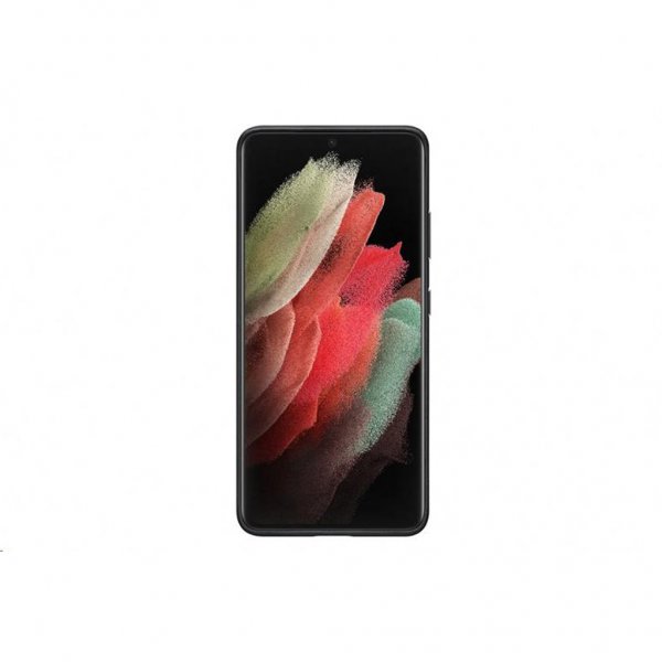 Samsung Alkuperäinen Galaxy S21 Ultra Suojakuori Nahka Musta