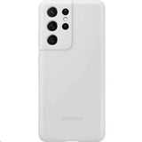 Samsung Alkuperäinen Galaxy S21 Ultra -silikonisuojakuori, vaaleanharmaa