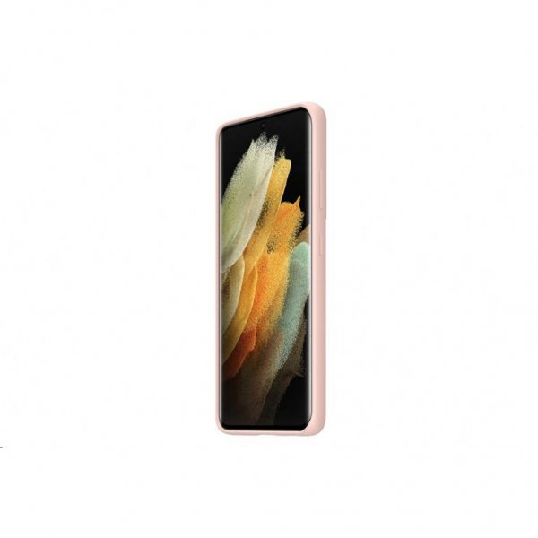 Samsung alkuperäinen Galaxy S21 Ultra -silikonisuojakuori, pinkki