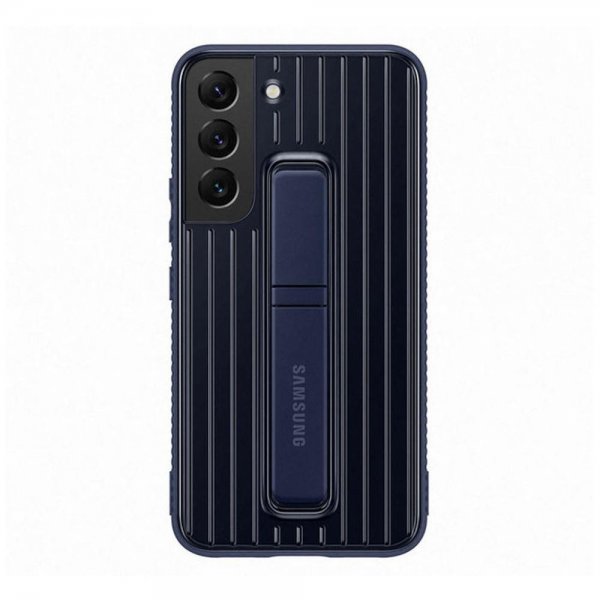 Samsung Alkuperäinen Galaxy S22 Plus Protective Standing Cover -suojakuori, laivastonsininen