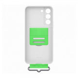 Samsung Original Galaxy S22 -silikonisuojakuori hihnalla, valkoinen