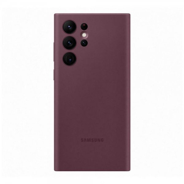 Samsung Original Galaxy S22 Ultra silikonikotelo, burgundi