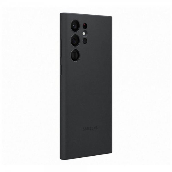 Samsung Alkuperäinen Galaxy S22 Ultra Silikonikuori Musta