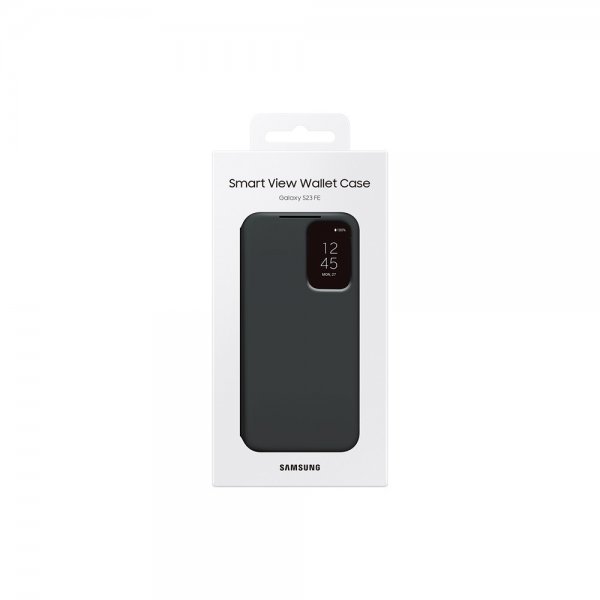 Samsung Original Galaxy S23 FE Smart View Wallet -suojakotelo, musta