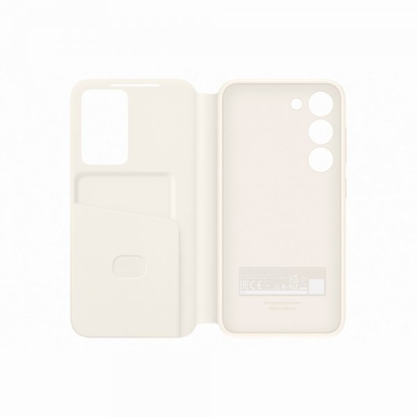 Samsung alkuperäinen Galaxy S23 Plus kotelo Smart View Wallet Case, Cream