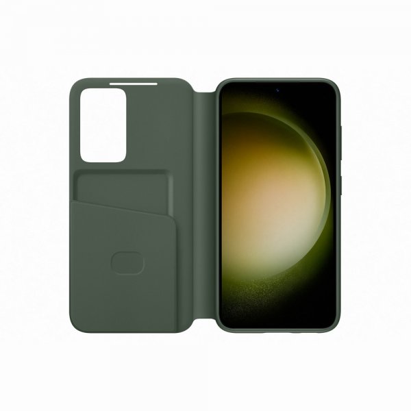 Samsung Original Galaxy S23 Plus -suojakotelo Smart View Wallet Case, Khaki