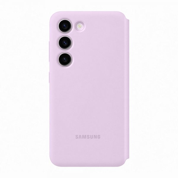 Samsung alkuperäinen Galaxy S23 -suojakuori, Smart View Wallet Case, laventeli