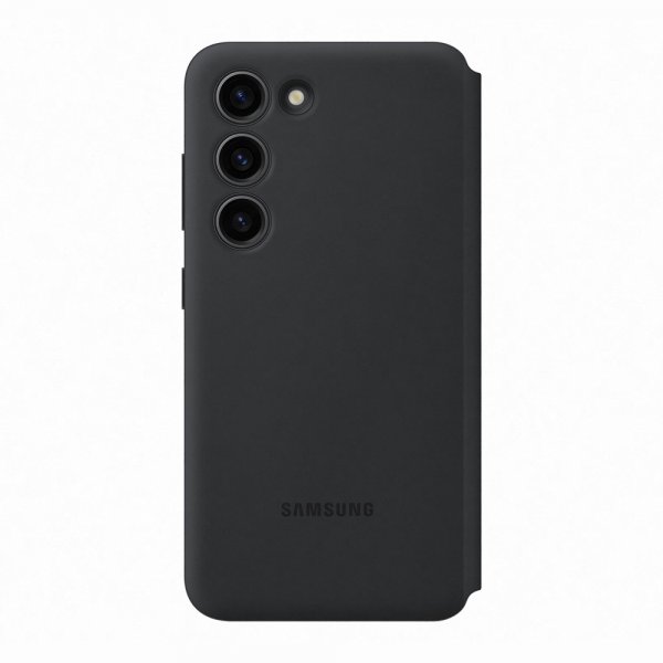 Samsung Alkuperäinen Galaxy S23 Plus -suojakotelo Smart View Wallet Case, musta
