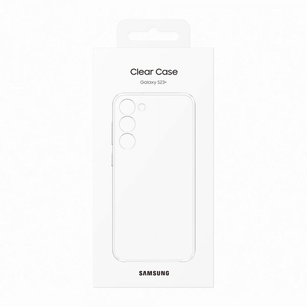 Samsung Alkuperäinen Galaxy S23 Plus Suojakuori Clear Case Läpinäkyvä