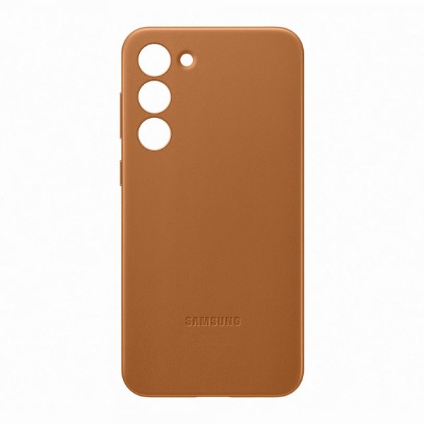 Samsung Original Galaxy S23 Plus -nahkasuojakuori, Camel