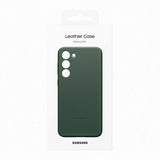 Samsung Original Galaxy S23 Plus Nahkainen Suojakuori Vihreä