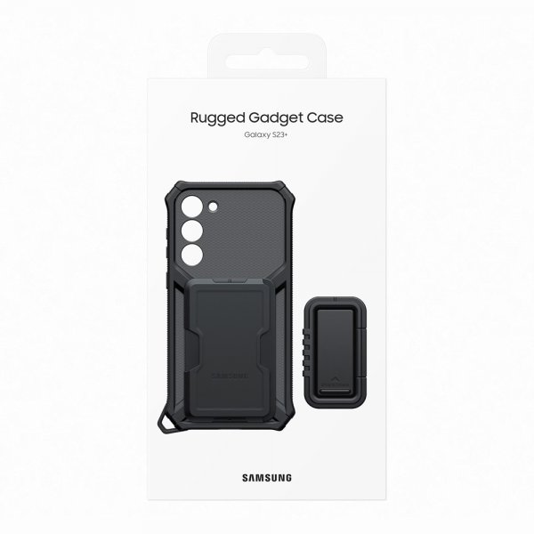 Samsung Original Galaxy S23 Plus -suojakuori, Rugged Gadget Case, musta