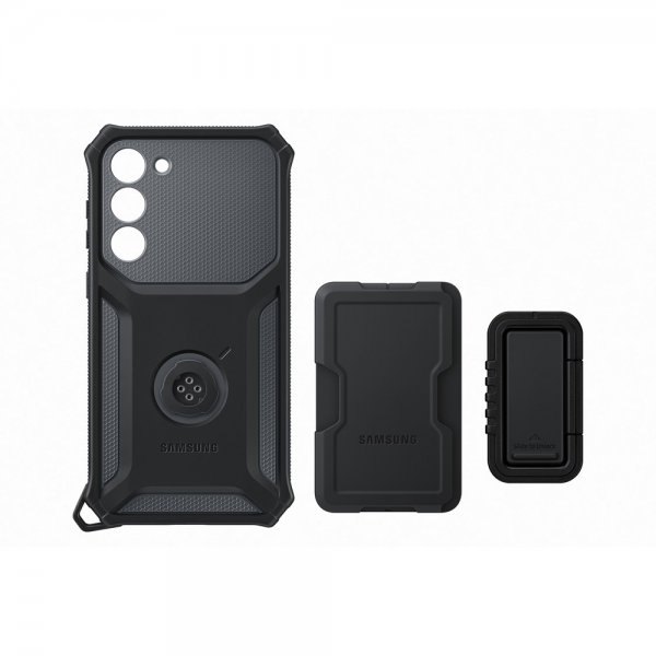Samsung Original Galaxy S23 Plus -suojakuori, Rugged Gadget Case, musta