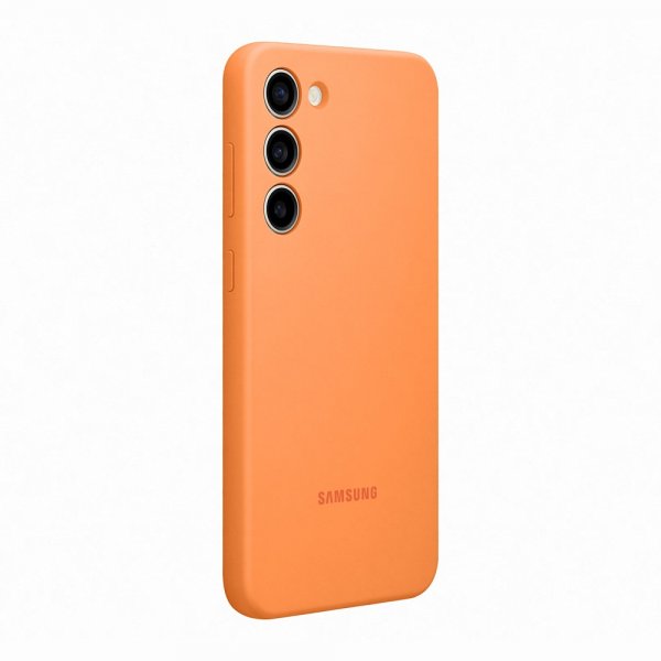 Samsung Original Galaxy S23 Plus -silikonikuori, oranssi
