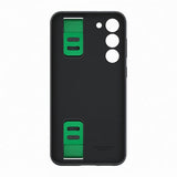 Samsung alkuperäinen Galaxy S23 Plus -silikonikotelo kahvalla, musta