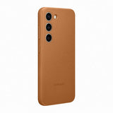 Samsung Original Galaxy S23 Kuori Leather Cover Camel