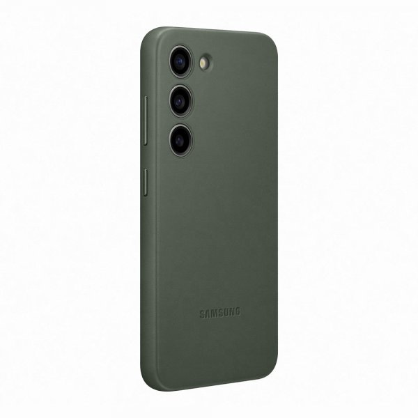 Samsung Original Galaxy S23 Kuori Leather Cover Vihreä