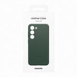 Samsung Original Galaxy S23 Kuori Leather Cover Vihreä
