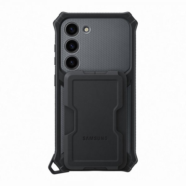 Samsung Original Galaxy S23 Kuori Rugged Gadget Case Musta