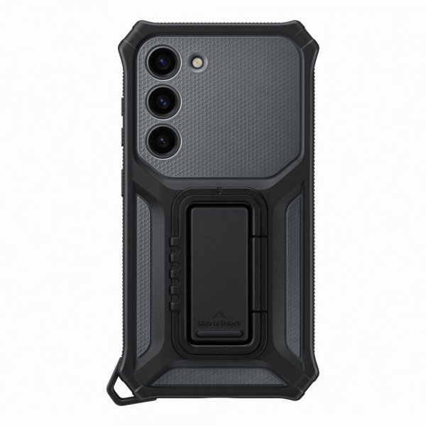 Samsung Original Galaxy S23 Kuori Rugged Gadget Case Musta