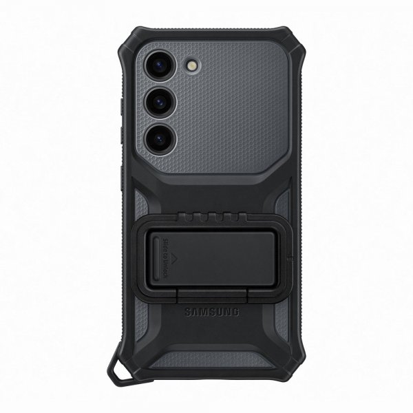 Samsung Original Galaxy S23 Kuori Rugged Gadget Case Musta