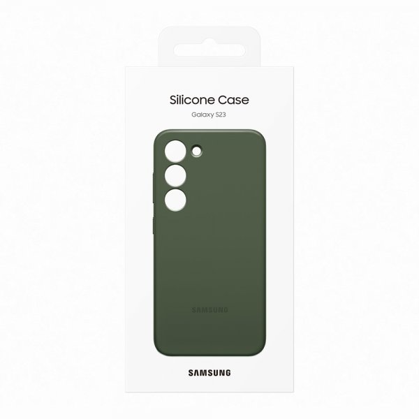 Samsung Original Galaxy S23 Kuori Silikonisuojakuori Khaki