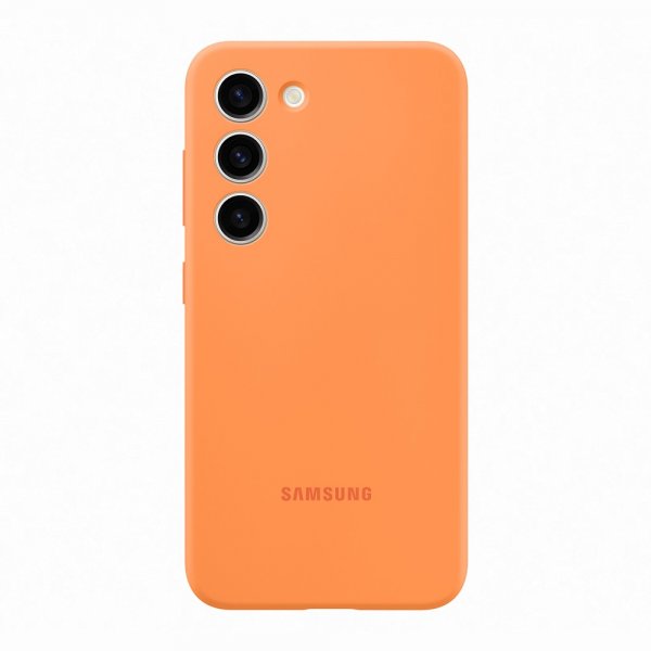 Samsung Alkuperäinen Galaxy S23 Kuori Silikonikuori Oranssi